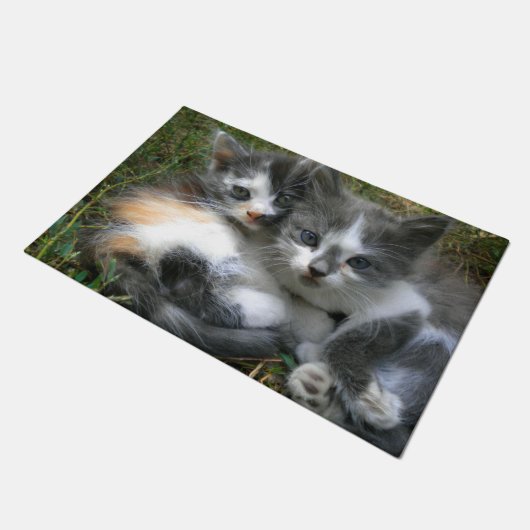 Twee Kittens Deurmat (Schuin)