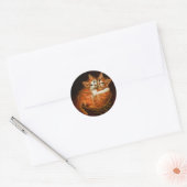 Twee Kittens in Basket Stickers (Envelop)