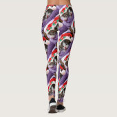 Twee Kittens in Santa Hats Merry Christmas Legging (Achterkant)