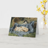 Twee Kittens | Julius Adam de Jongere Kaart (Gele Bloem)