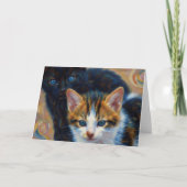 Twee Kittens Kunst Notitiekaart (Voorkant)