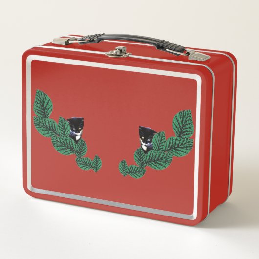 Twee Kittens met bladeren (Voorkant)
