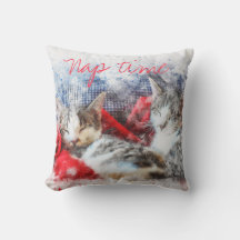Twee Kittens Nap Time Pillow