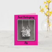 Twee Kittens op een draaiende Kaart (Gele Bloem)