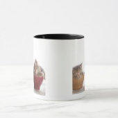 Twee Kittens slapen in Bowls Mok (Midden)