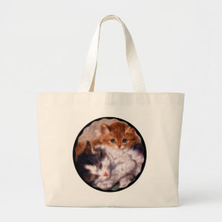 Twee Kittens Snuggle van Henriëtte Ronner-Knip Grote Tote Bag