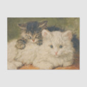 Twee Kittens van Henriette Ronner-Knip Tissuepapier (Voorkant)