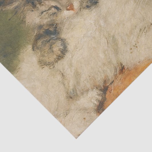 Twee Kittens van Henriette Ronner-Knip Tissuepapier (Detail)