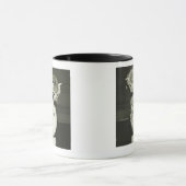 Twee kittens verstopt in vase (B&W) Mok (Midden)