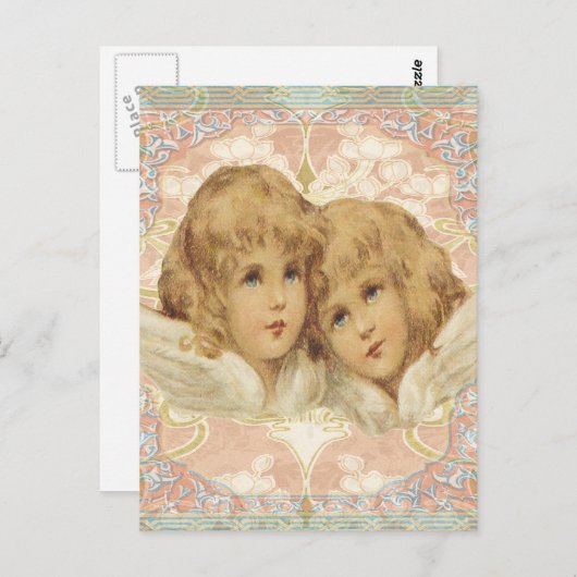 Twee kleine Angels Briefkaart (Voorkant / Achterkant)