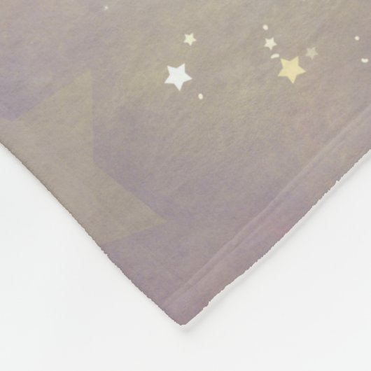 Twee kleine Angels op een Twinking Night Art Fleece Deken (Hoek)
