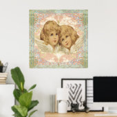 Twee kleine  Angels Poster (Thuiskantoor)