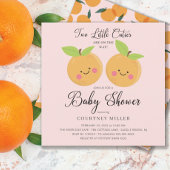Twee kleine Baby shower Uitnodiging van de Keukjes