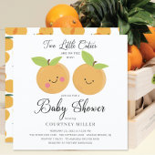 Twee kleine Baby shower Uitnodiging van de Keukjes