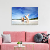 Twee kleine biggen canvas afdruk (Insitu (Woonkamer))