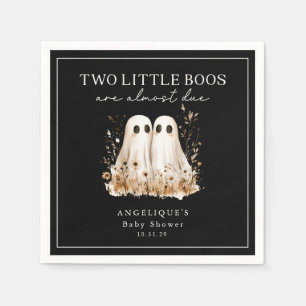 Twee Kleine Boos Geesten Wilde Bloem Baby Shower Servet