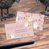 Twee kleine Boos Luier Raffle Roze Behuizing Kaart
