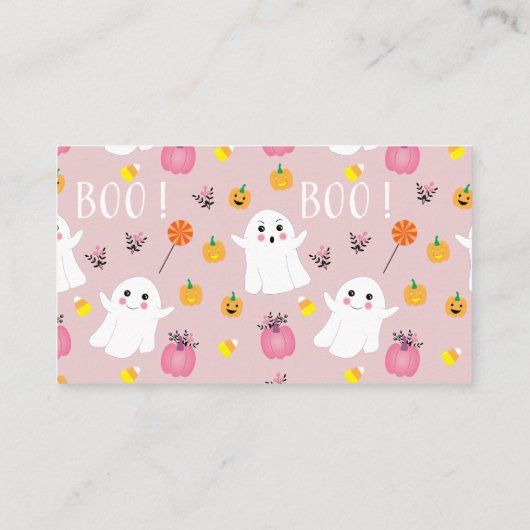 Twee kleine Boos Luier Raffle Roze Behuizing Kaart (Achterkant)