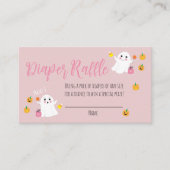 Twee kleine Boos Luier Raffle Roze Behuizing Kaart (Voorkant)