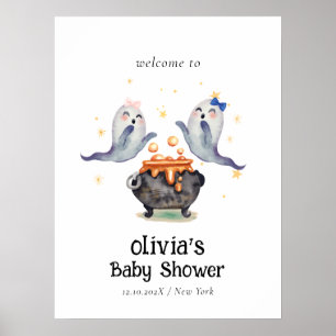 Twee Kleine Boos Tweeling Baby Shower Welkom Poster