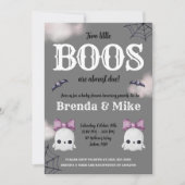 Twee kleine BOOS zijn bijna klaar! Ghost-Baby show Kaart (Voorkant)