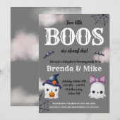 Twee kleine BOOS zijn bijna klaar! Ghost-Baby show Kaart (Voorkant / Achterkant)