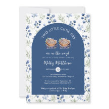 Twee kleine Cutie Pies Blueberry Baby shower