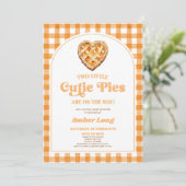 Twee kleine Cutie Pies Retro Twins Baby shower Kaart (Staand voorkant)