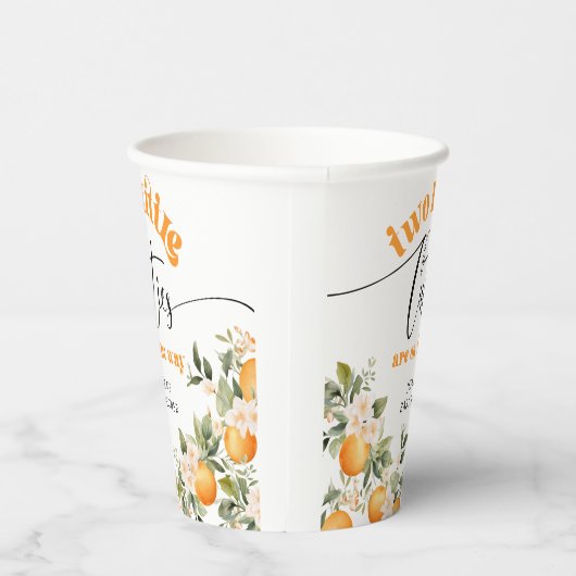 Twee kleine cutie tweeling baby shower papieren bekers (Rechts)