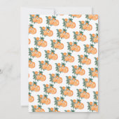 Twee kleine cuties Oranje tweeling Baby shower Kaart (Achterkant)