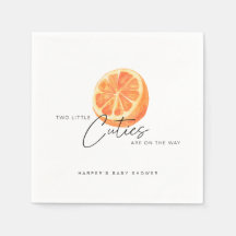 Twee kleine cuties zijn op de weg Twin Sinaasappel