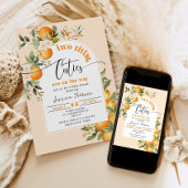 Twee kleine cuties zijn op weg tweeling baby showe kaart