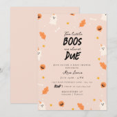 Twee kleine dreumesen zijn bijna jarig: een tweeli kaart (Voorkant / Achterkant)