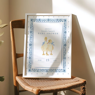 Twee Kleine Eendjes Klassieke Tweeling Jongens Bab Poster