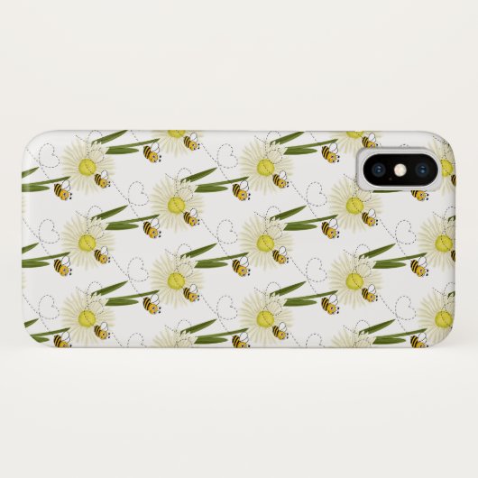 Twee kleine en schattige bijen Case-Mate iPhone case (Achterkant (horizontaal))