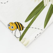 Twee kleine en schattige bijen fleece deken (Hoek)