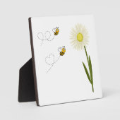 Twee kleine en schattige bijen fotoplaat (Voorkant)