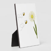 Twee kleine en schattige bijen fotoplaat (Zijkant)