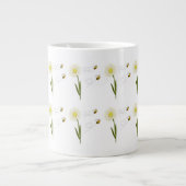 Twee kleine en schattige bijen grote koffiekop (Voorkant)