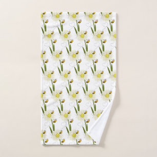 Twee kleine en schattige bijen handdoek