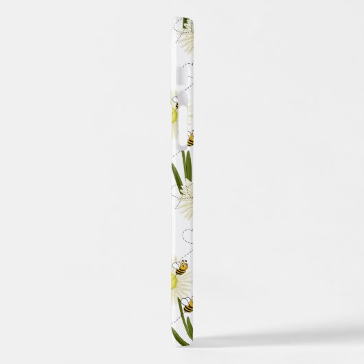 Twee kleine en schattige bijen iPhone hoesje (Linkerkant)