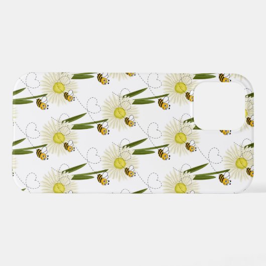 Twee kleine en schattige bijen iPhone hoesje (Achterkant horizontaal)