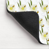 Twee kleine en schattige bijen muismat (Hoek)