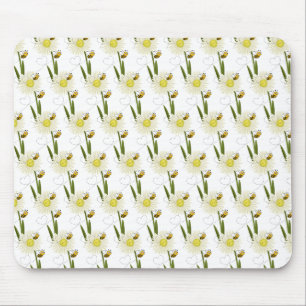 Twee kleine en schattige bijen muismat