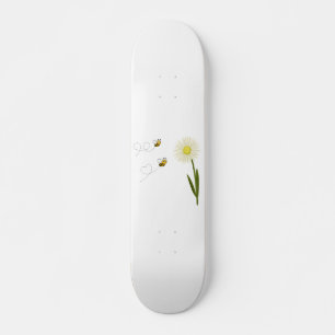 Twee kleine en schattige bijen persoonlijk skateboard