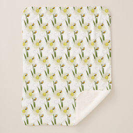 Twee kleine en schattige bijen sherpa deken