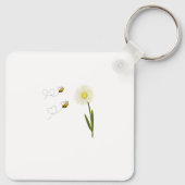 Twee kleine en schattige bijen sleutelhanger (Achterkant)