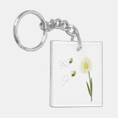 Twee kleine en schattige bijen sleutelhanger (Voorkant Links)