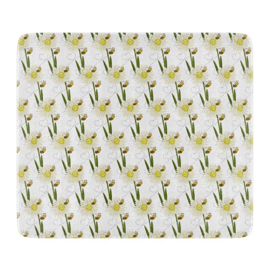 Twee kleine en schattige bijen snijplank (Voorkant)