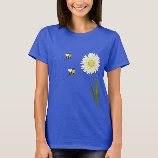 Twee kleine en schattige bijen t-shirt (Voorkant)
